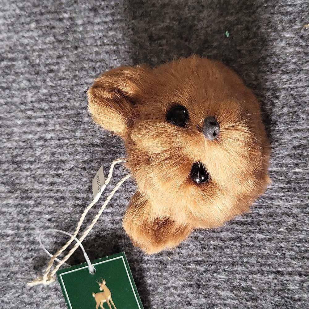 St. Nicholas Square through the wood bear head Ornament